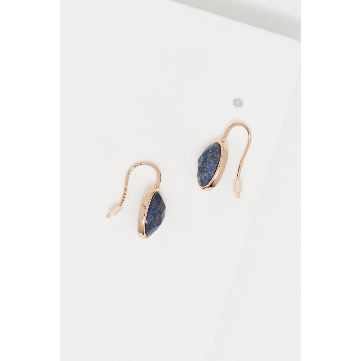 Boucles d'oreilles "Polaire" Lapis Lazuli Laiton doré Boucles d'oreilles "Polaire" Lapis Lazuli Laiton doré