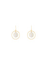 Boucles d'oreilles  Perles Laiton doré"Pulsarion"