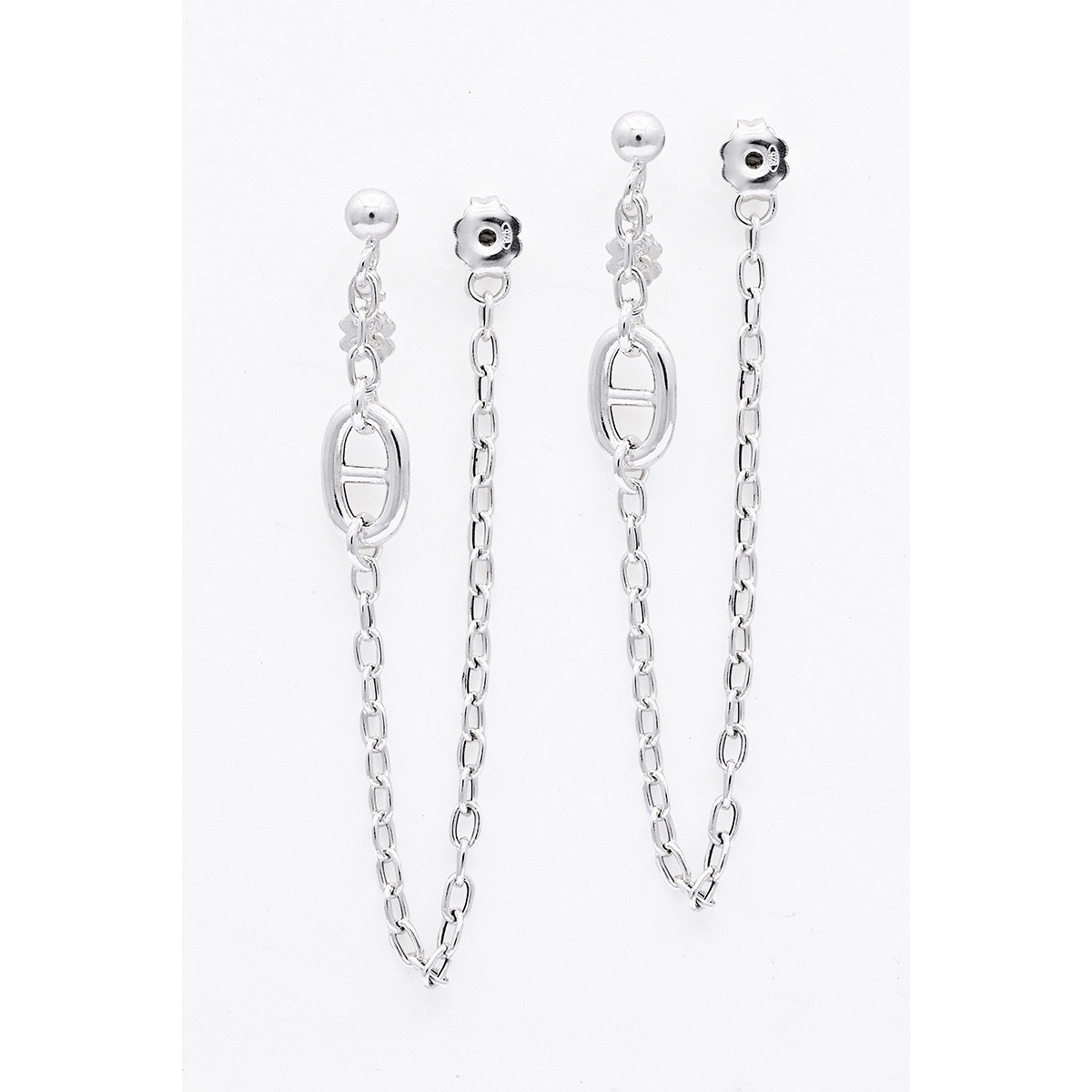 Boucles d'oreilles "Obera" Argent 925 / 1000 Boucles d'oreilles "Obera" Argent 925 / 1000