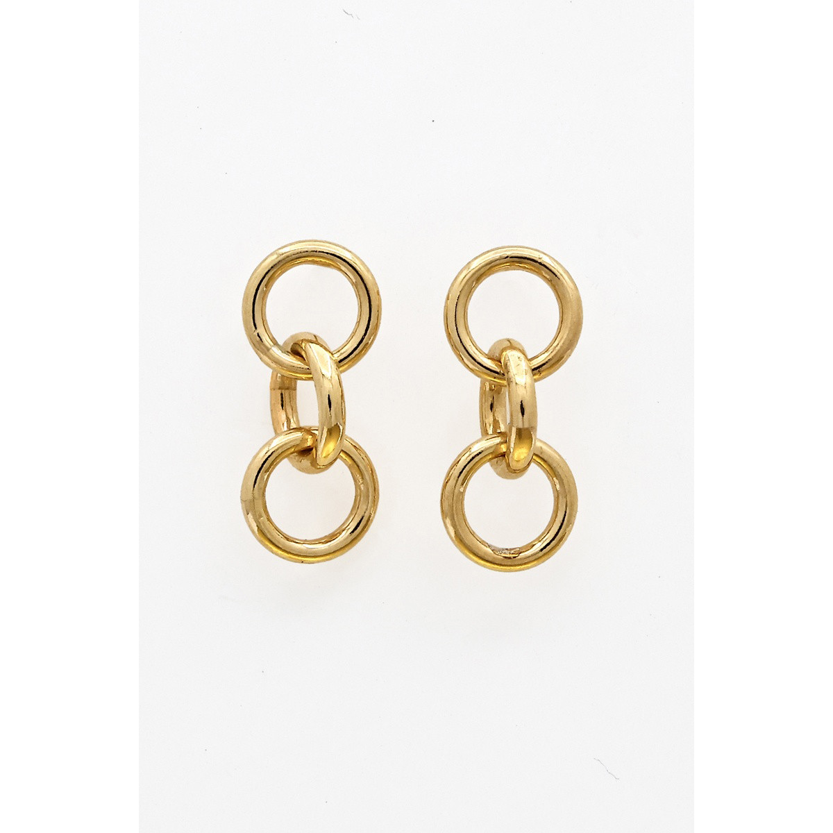 Boucles d'oreilles "Oort" Argent 925 / 1000 Doré Boucles d'oreilles "Oort" Argent 925 / 1000 Doré