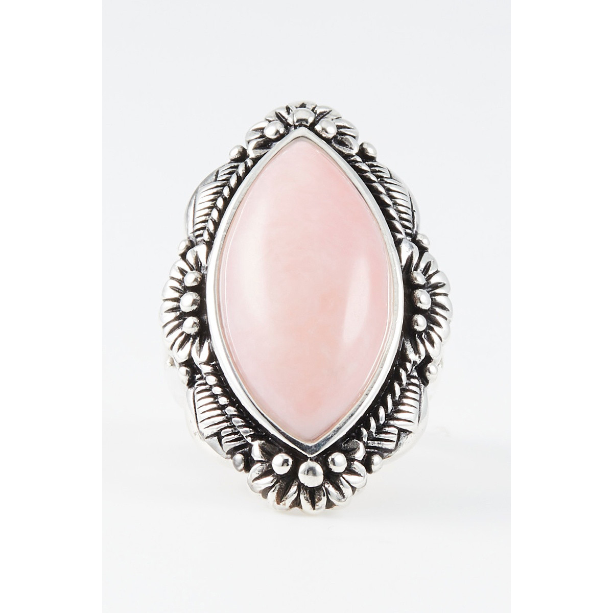 Bague "Limón" Opale rose et Argent Massif 925/1000 Bague "Limón" Opale rose et Argent Massif 925/1000