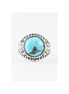 Bague "Quillay" Turquoise et Argent Massif 925/1000