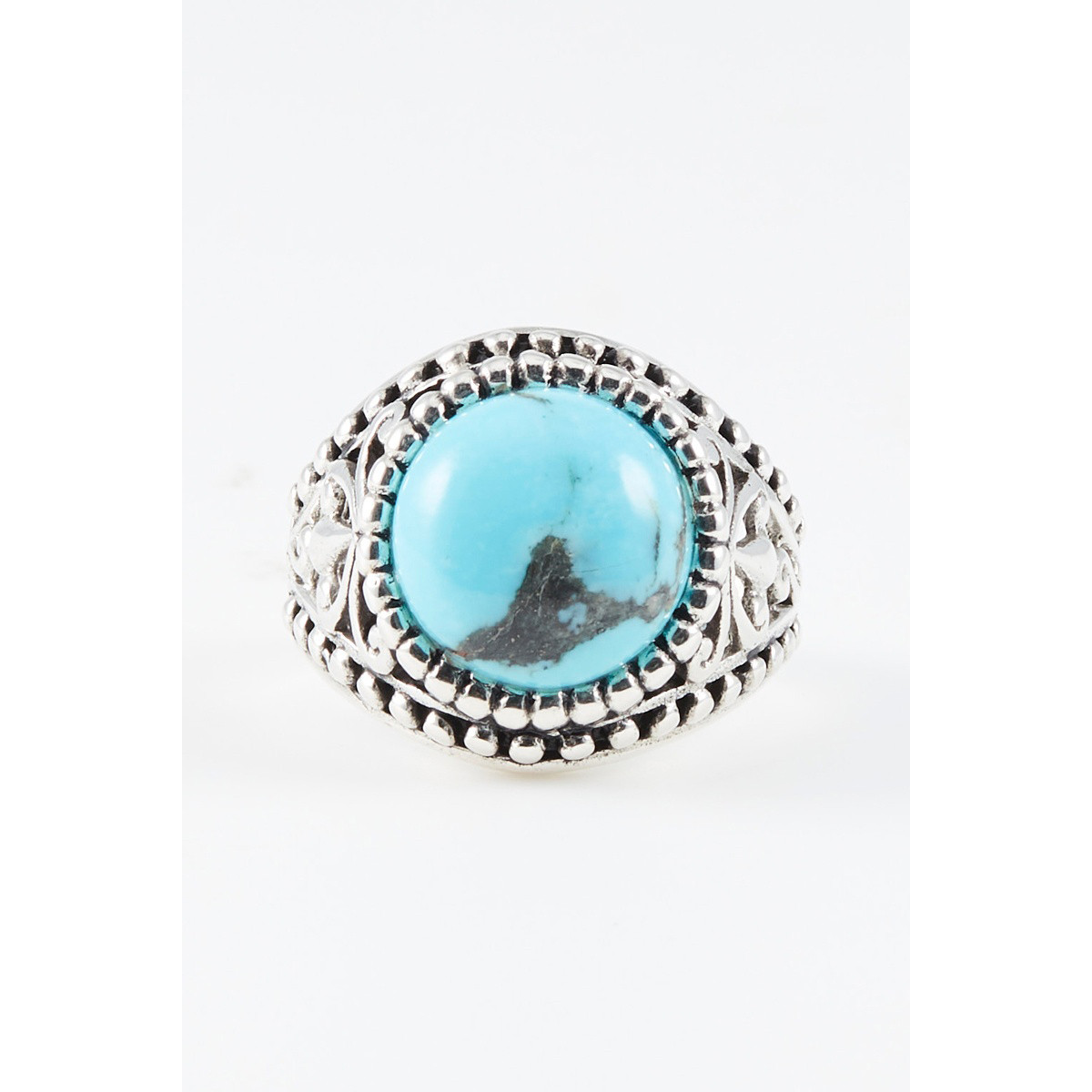 Bague "Quillay" Turquoise et Argent Massif 925/1000