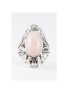 Bague "Verbena" Opale rose et Argent Massif 925/1000