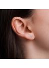 Boucles d'oreilles or blanc et diamants