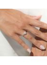 Bague "Chamade" Or blanc et Diamants