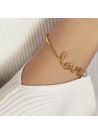 "LOVE" Bracelet fil lettering doré à message