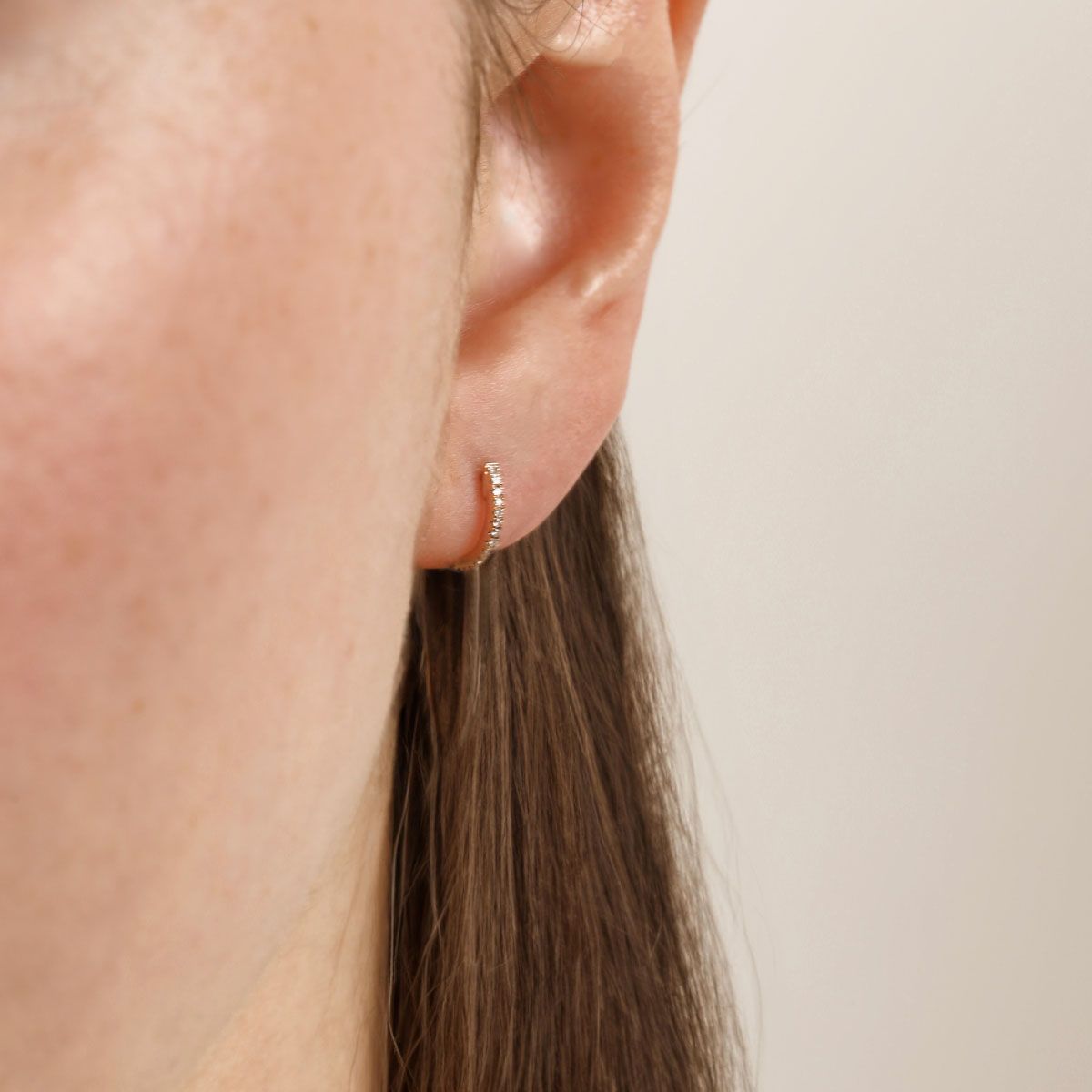 Boucles d'oreilles "Ma Chérie" Or rose et Diamant Boucles d'oreilles "Ma Chérie" Or rose et Diamant