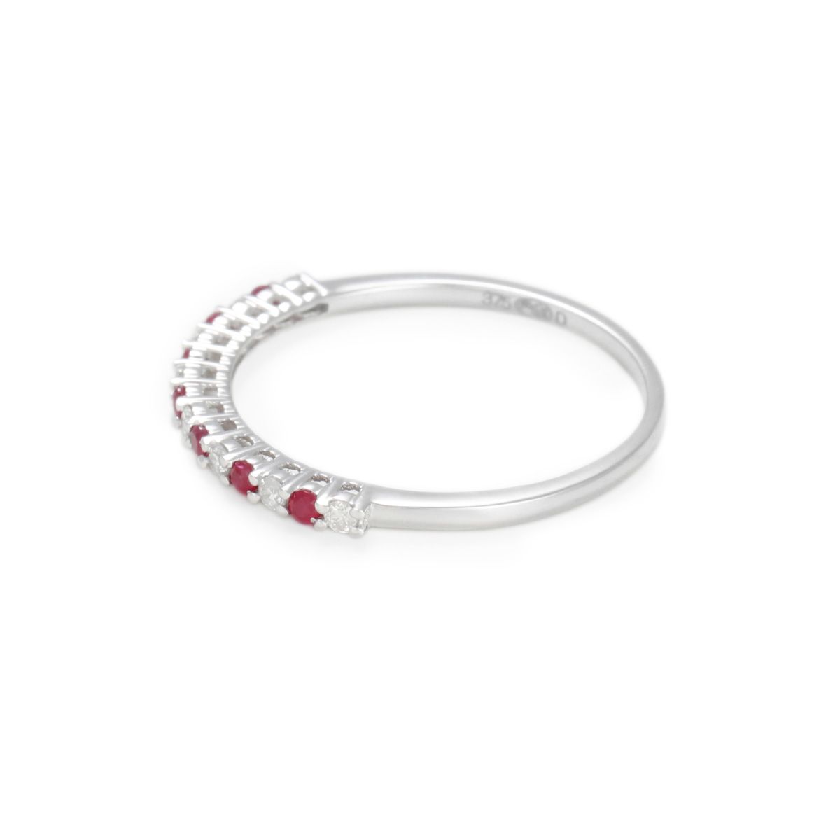 Bague "Amicale" Or blanc et Rubis Bague "Amicale" Or blanc et Rubis