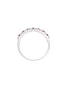 Bague "Amicale" Or blanc et Rubis
