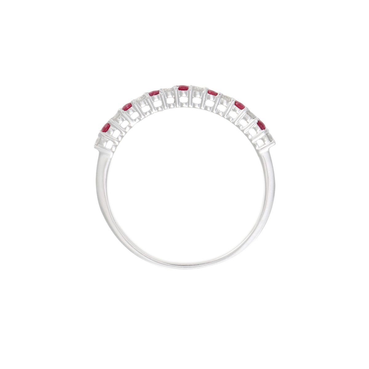 Bague "Amicale" Or blanc et Rubis Bague "Amicale" Or blanc et Rubis