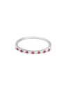 Bague "Amicale" Or blanc et Rubis
