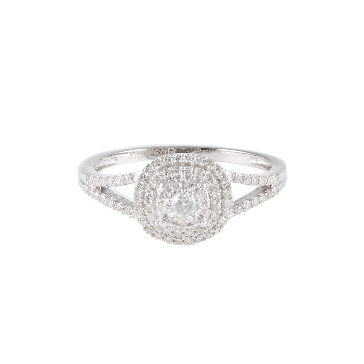 Bague "Andromaque Douce" Or blanc et Diamants