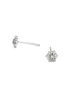 Boucles d'oreilles "Héroïque" Or blanc et Diamant