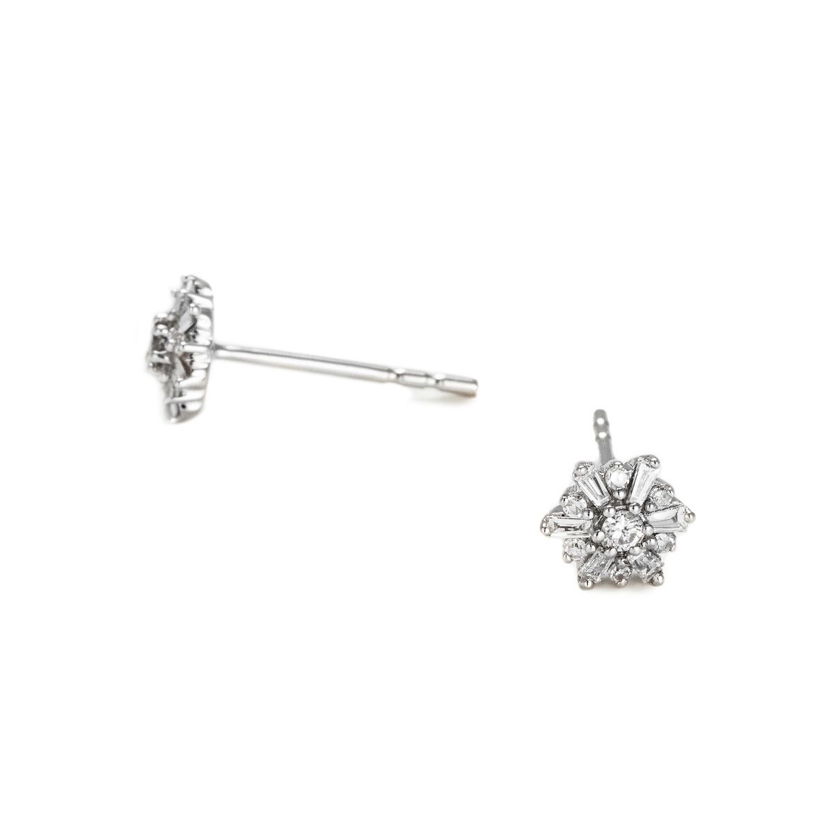 Boucles d'oreilles "Héroïque" Or blanc et Diamant Boucles d'oreilles "Héroïque" Or blanc et Diamant