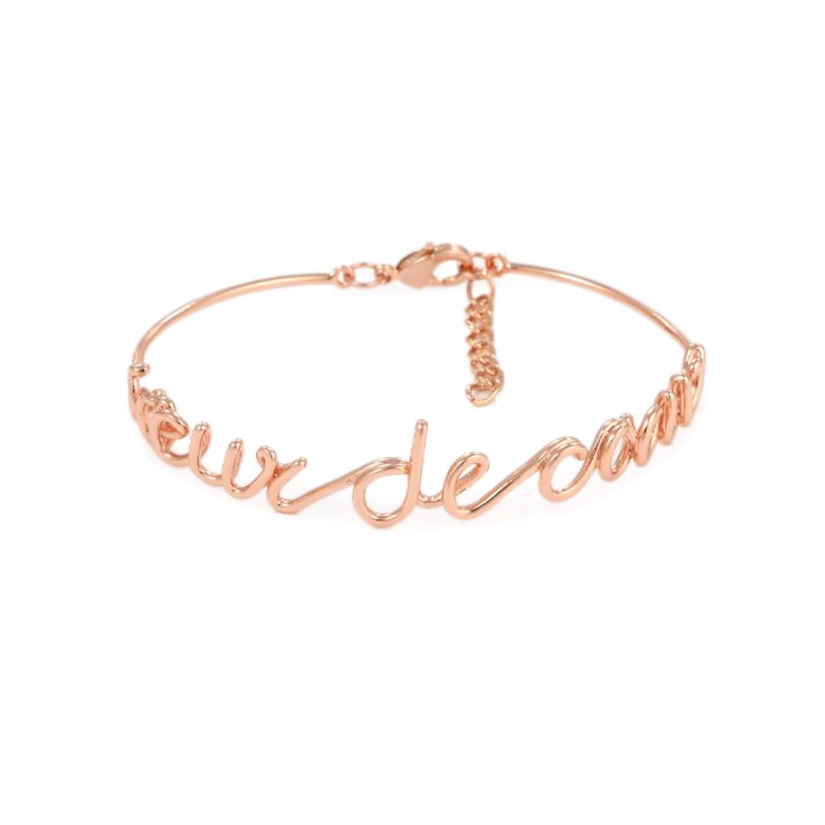 Bracelet à message "Sœur de Cœur" Laiton rosé