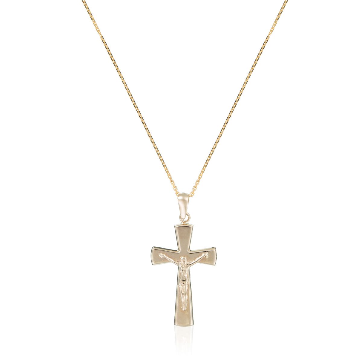 Pendentif "Fluette" Or jaune Pendentif Croix Or jaune