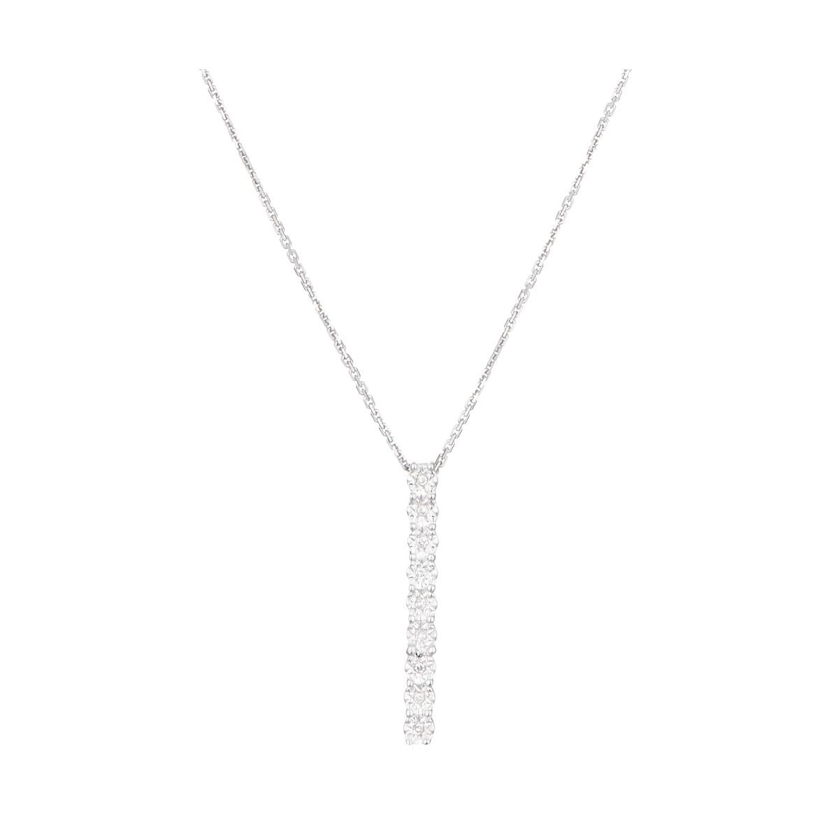 Pendentif "Icare Mystique" Or blanc et Diamant