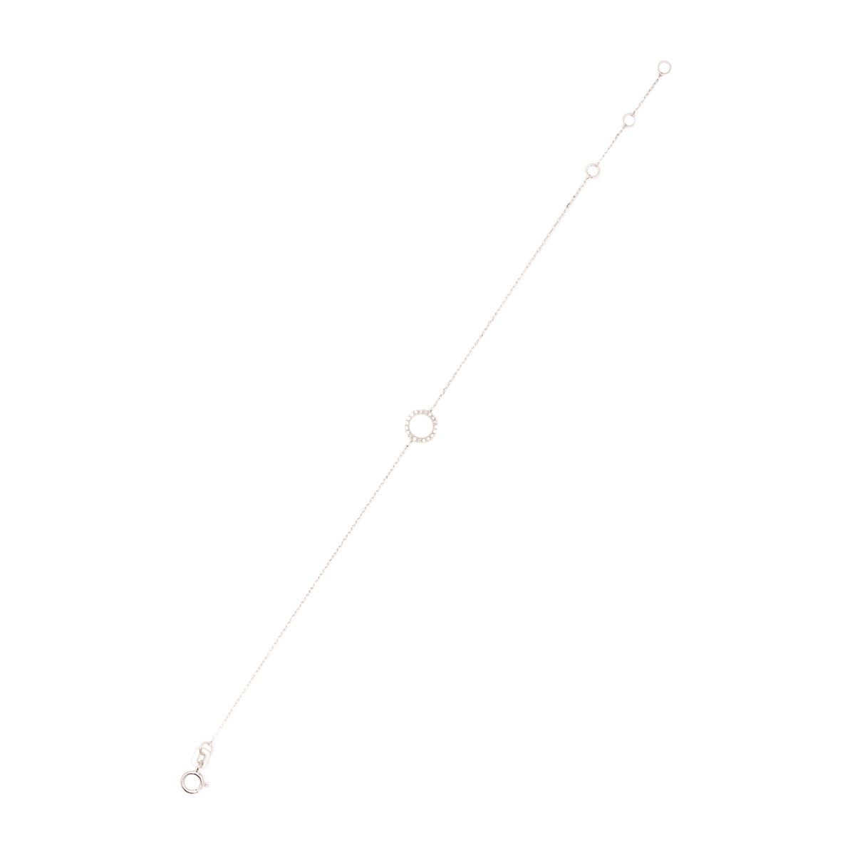 Bracelet "Affection Lumineuse" Or blanc et Diamant Bracelet "Affection Lumineuse" Or blanc et Diamant