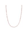 Collier "Incréa" jade rose Laiton doré