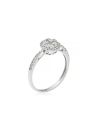 Bague "Artistique" Or blanc et Diamant