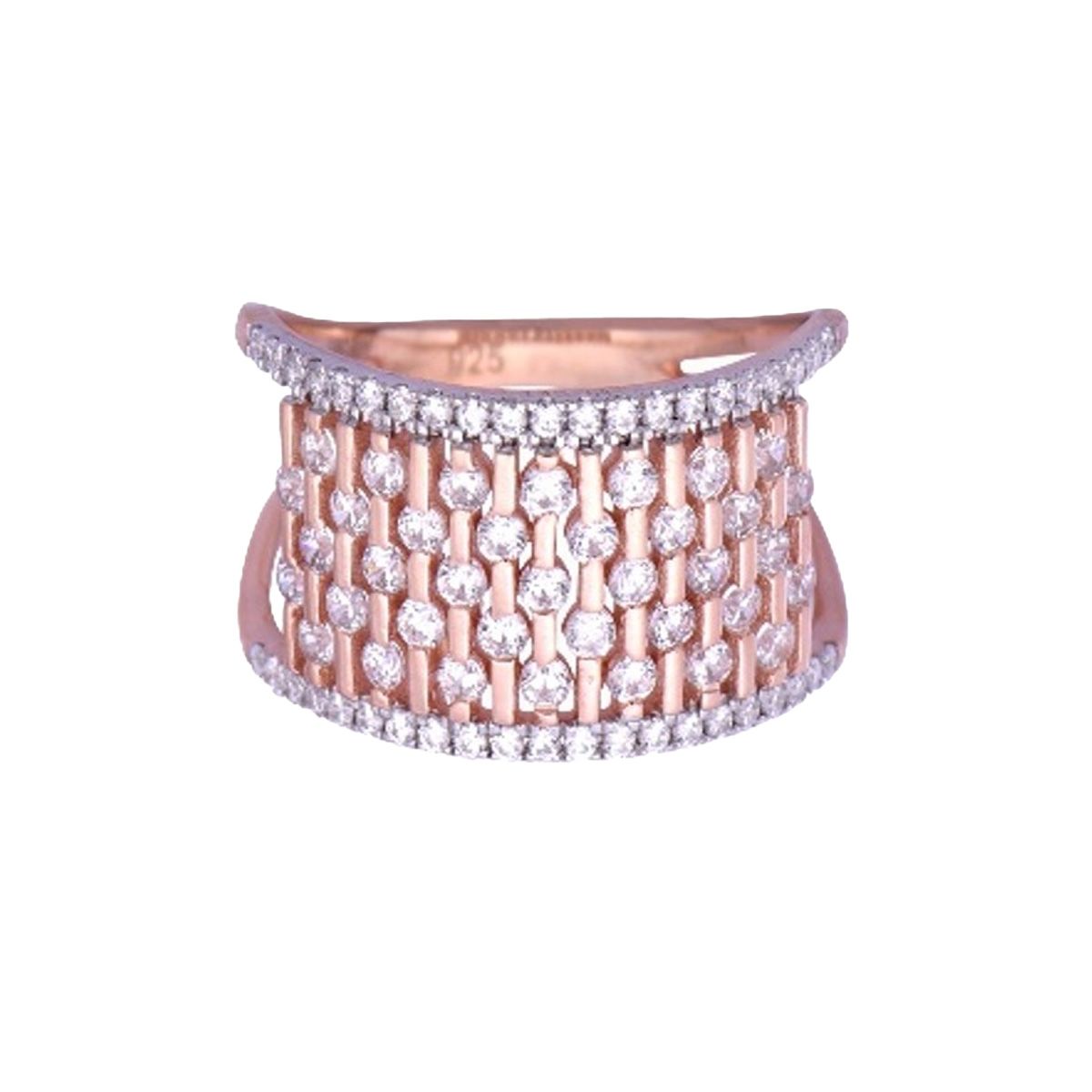 Bague " Hermine" Or blanc et Diamant Bague " Hermine" Or blanc et Diamant