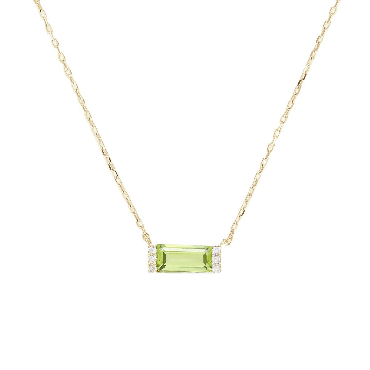 Collier "Épris" Or jaune, Péridot et Diamants Collier "Épris" Or jaune, Péridot et Diamants