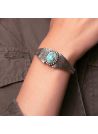 Bracelet "Moriche" Argent et Turquoise