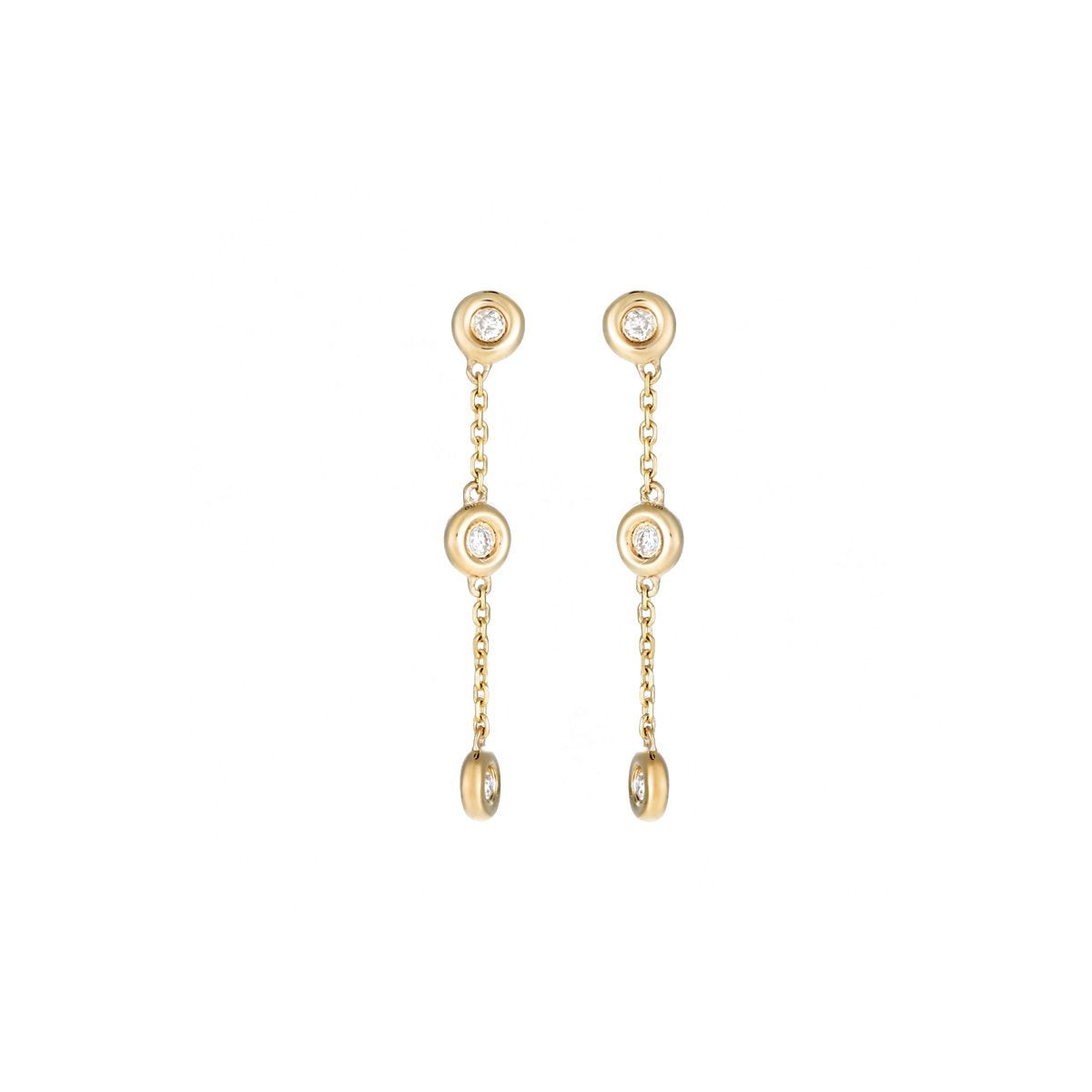 Boucles d'oreilles "Mon adoré" Or jaune et Diamant Boucles d'oreilles "Mon adoré" Or jaune et Diamant