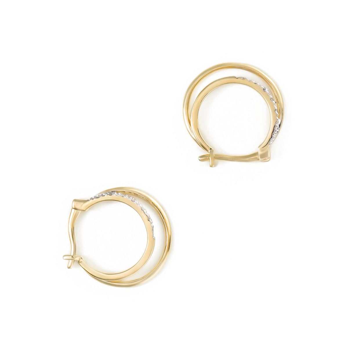 Boucles d'oreilles "Minutieuse" Or jaune et Diamant