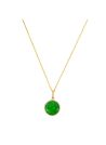 Pendentif Or Jaune 375/1000 "Beyla" Jade Verte