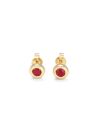 Boucles d'oreilles "Délicieux Rubis" Or jaune