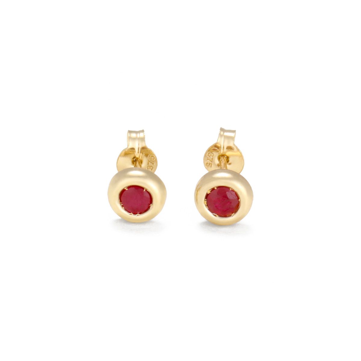 Boucles d'oreilles "Délicieux Rubis" Or jaune