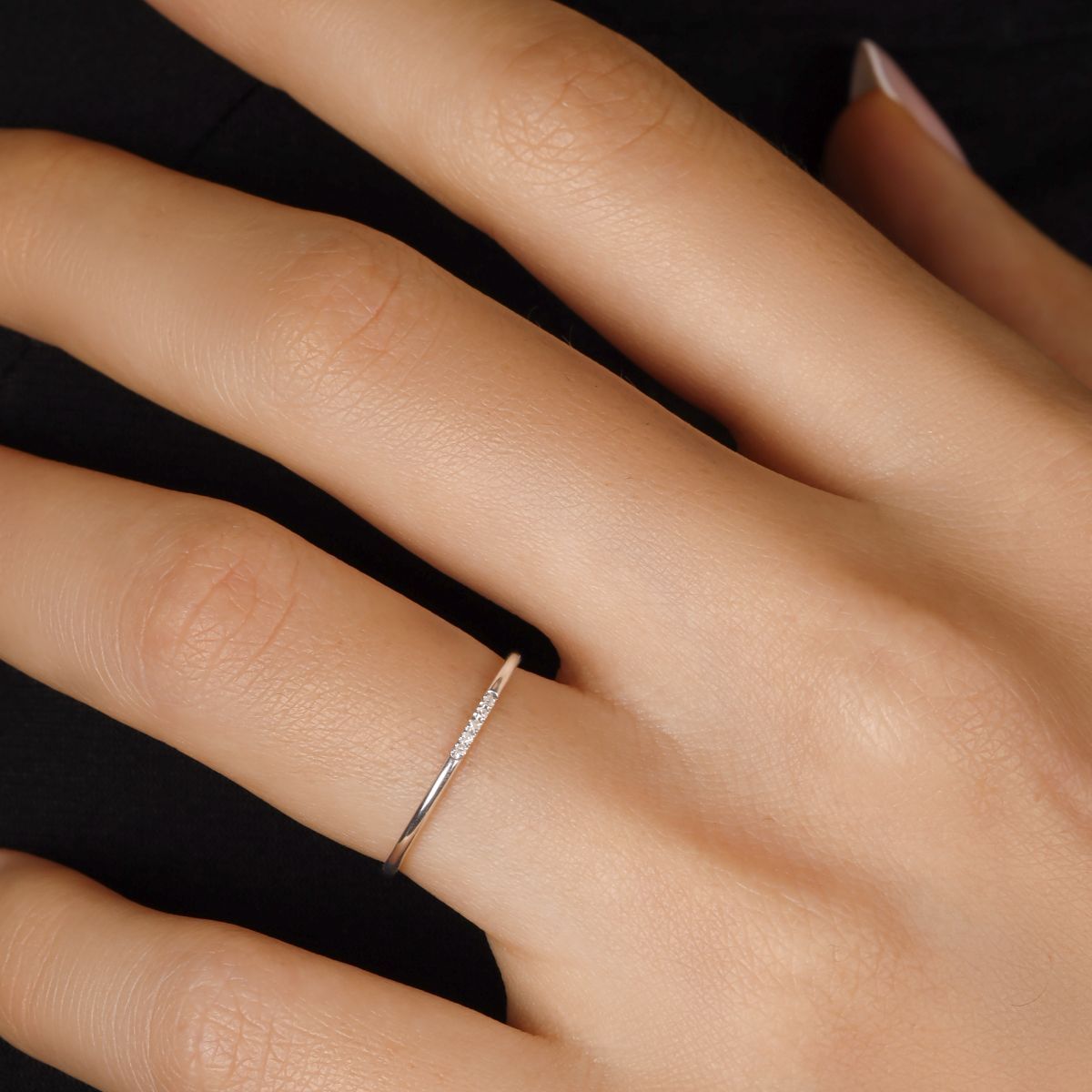 Bague "Destin Radieux" Or blanc et Diamant Bague "Destin Radieux" Or blanc et Diamant
