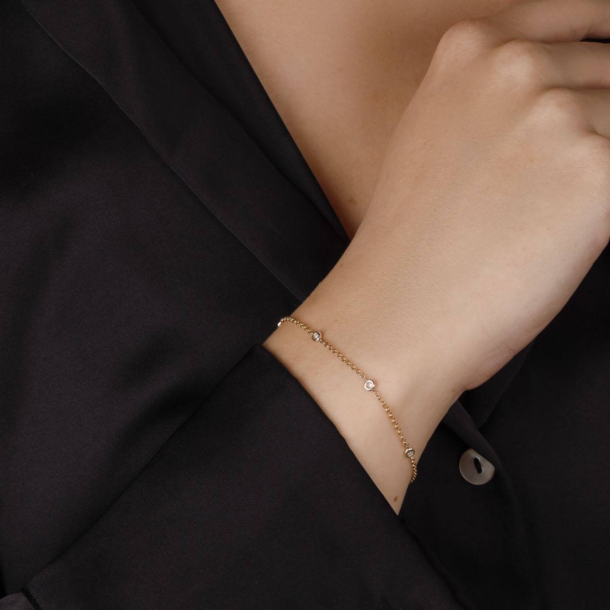 Bracelet "Rayonnant" Or jaune et Diamant Bracelet "Rayonnant" Or jaune et Diamant