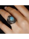 Bague "Guayaba" Turquoise 2,55ct et Argent Massif 925/1000