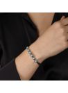Bracelet Ajustable "Paujil" Turquoise 3,29ct/5 et Argent Massif 925/1000
