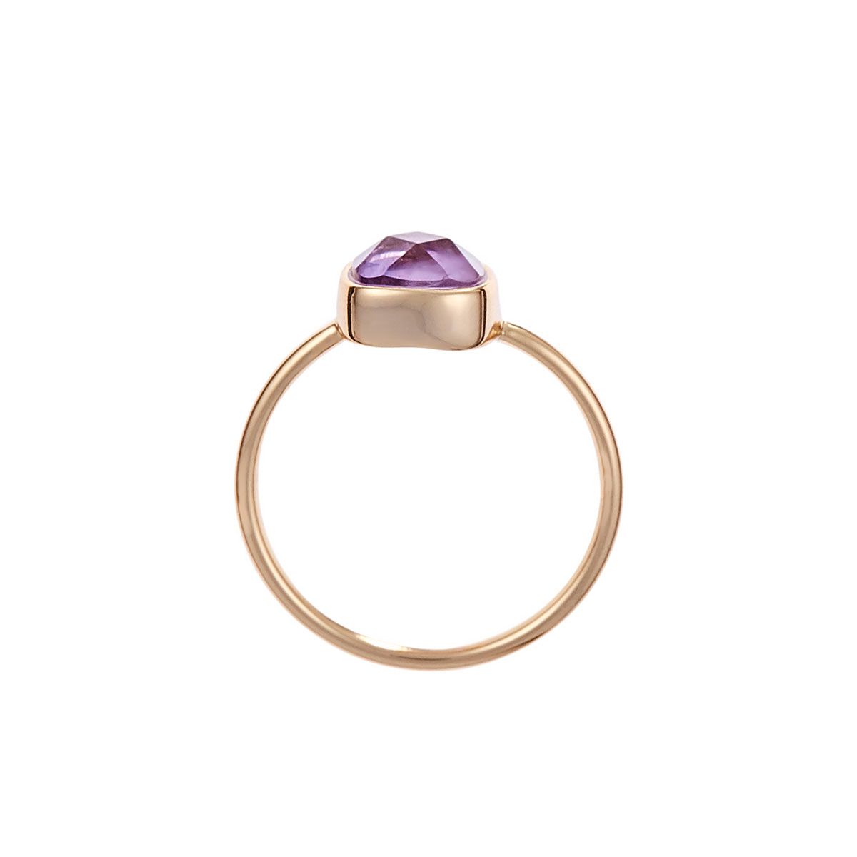 Bague "Arcadia" Améthyste Laiton doré Bague "Arcadia" Améthyste Laiton doré