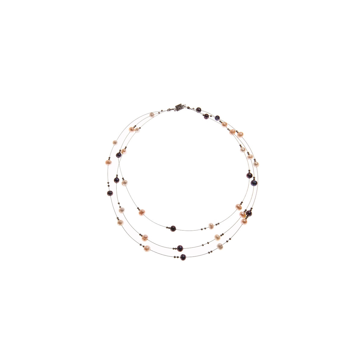 collier argent et perles collier argent et perles