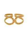 Bague ajustable "genevieve" acier inoxydable