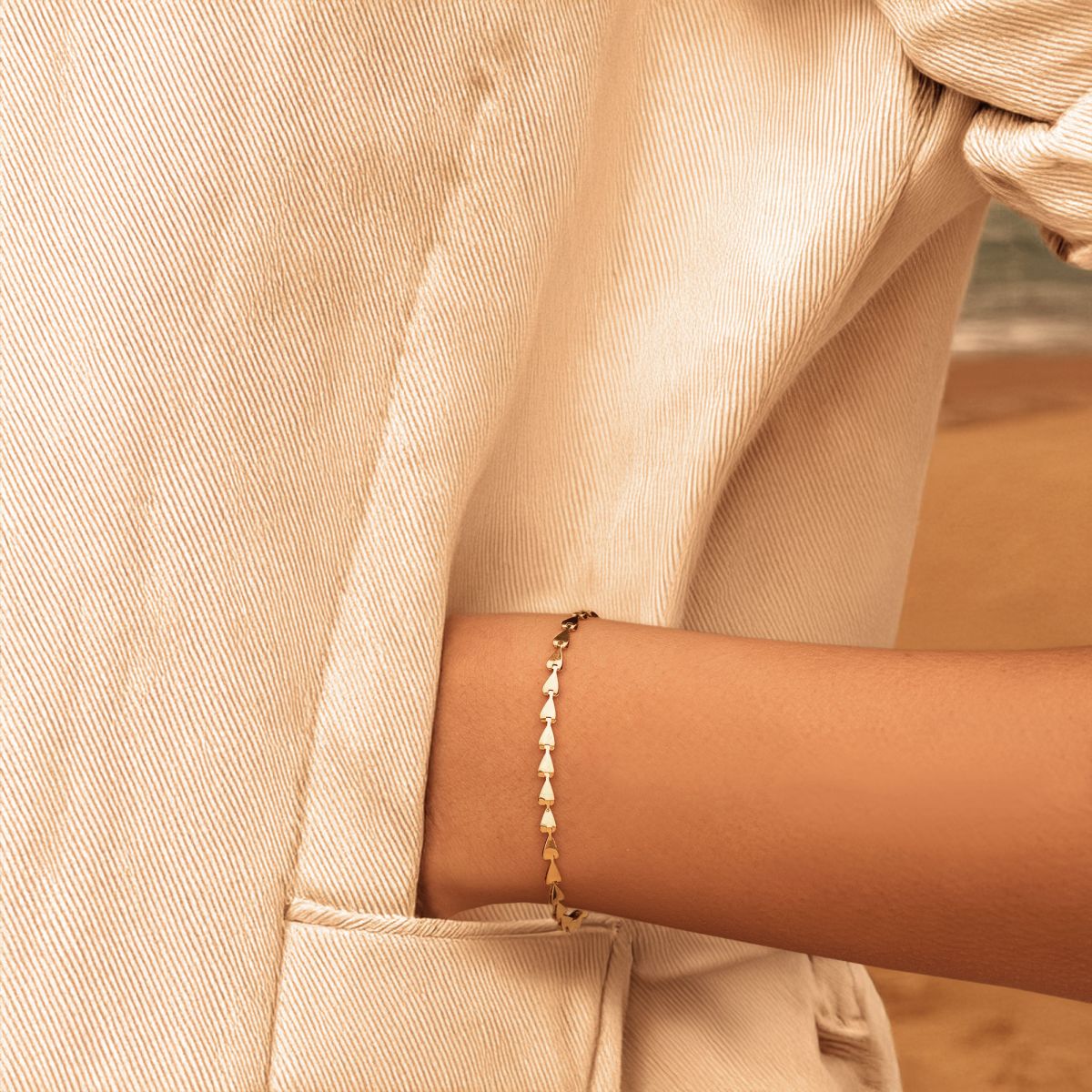 Bracelet "regine" acier inoxydable