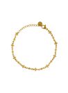 Bracelet "rosa" acier inoxydable