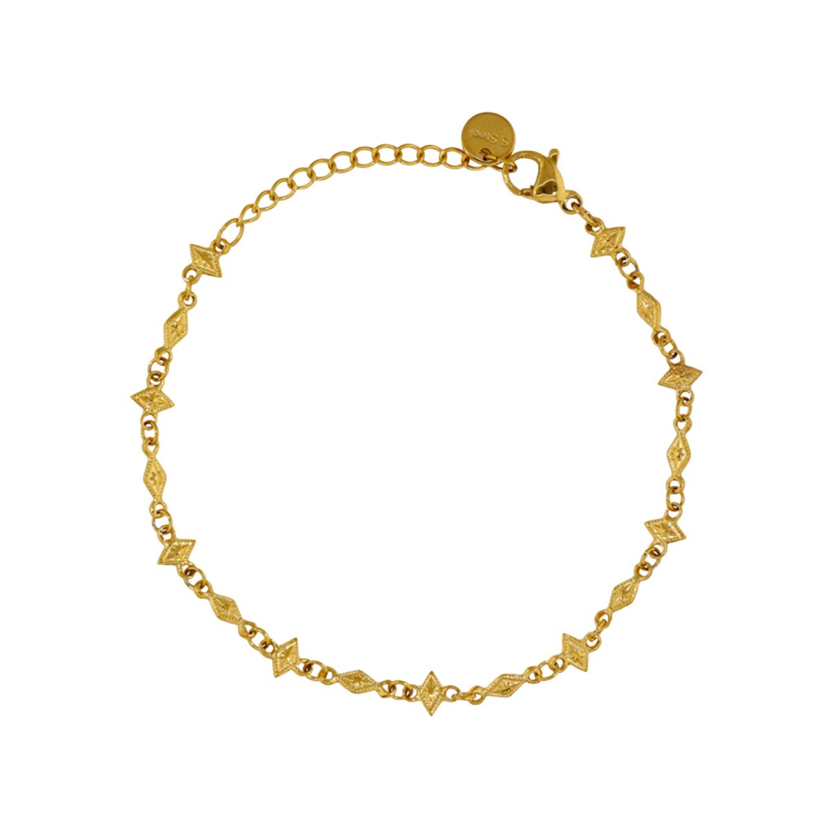 Bracelet "rosa" acier inoxydable