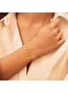 Bracelet "sabine" acier inoxydable