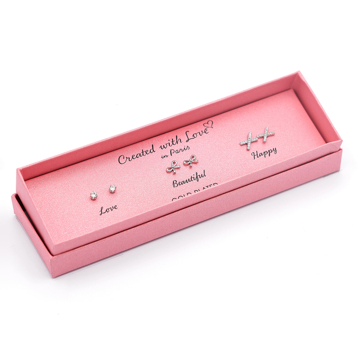 Set Boucles d'oreilles "Beauty" - Argentées  - 3 paires uniques selon votre humeur - Created with Love