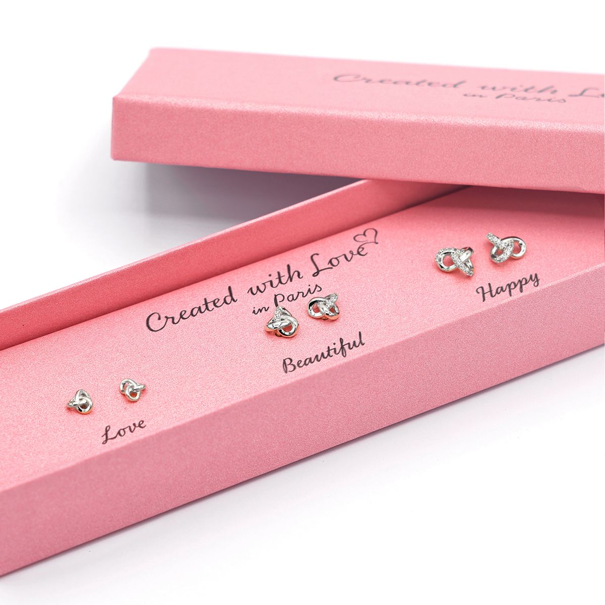 Set Boucles d'oreilles "Noeud" Set Boucles d'oreilles "Noeud"