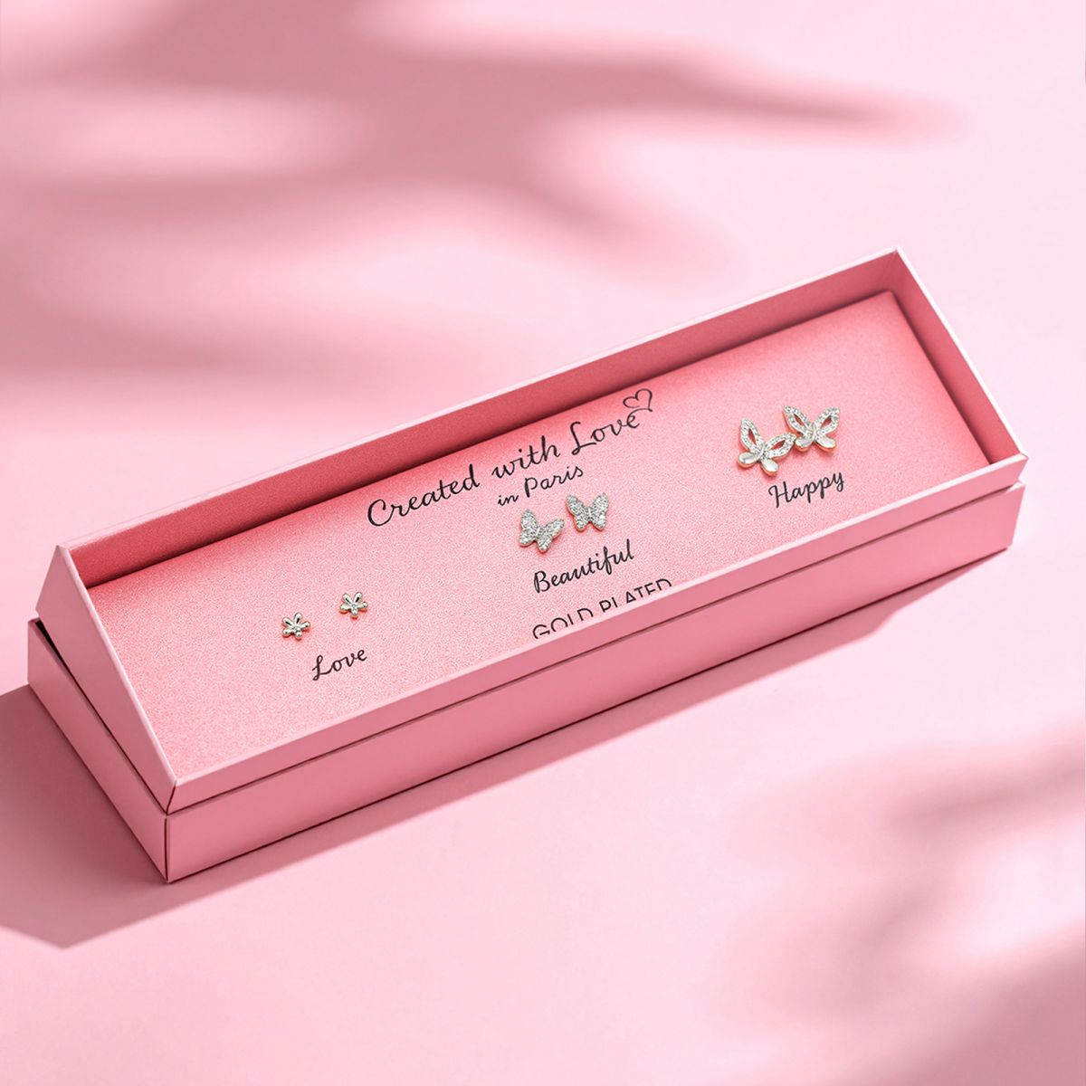 Set Boucles d'oreilles "Serene" - Argentée - 3 Paires uniques selon votre humeur - Created with Love