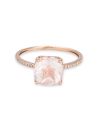 Bague "Douceur Antique" Or rose et Quartz
