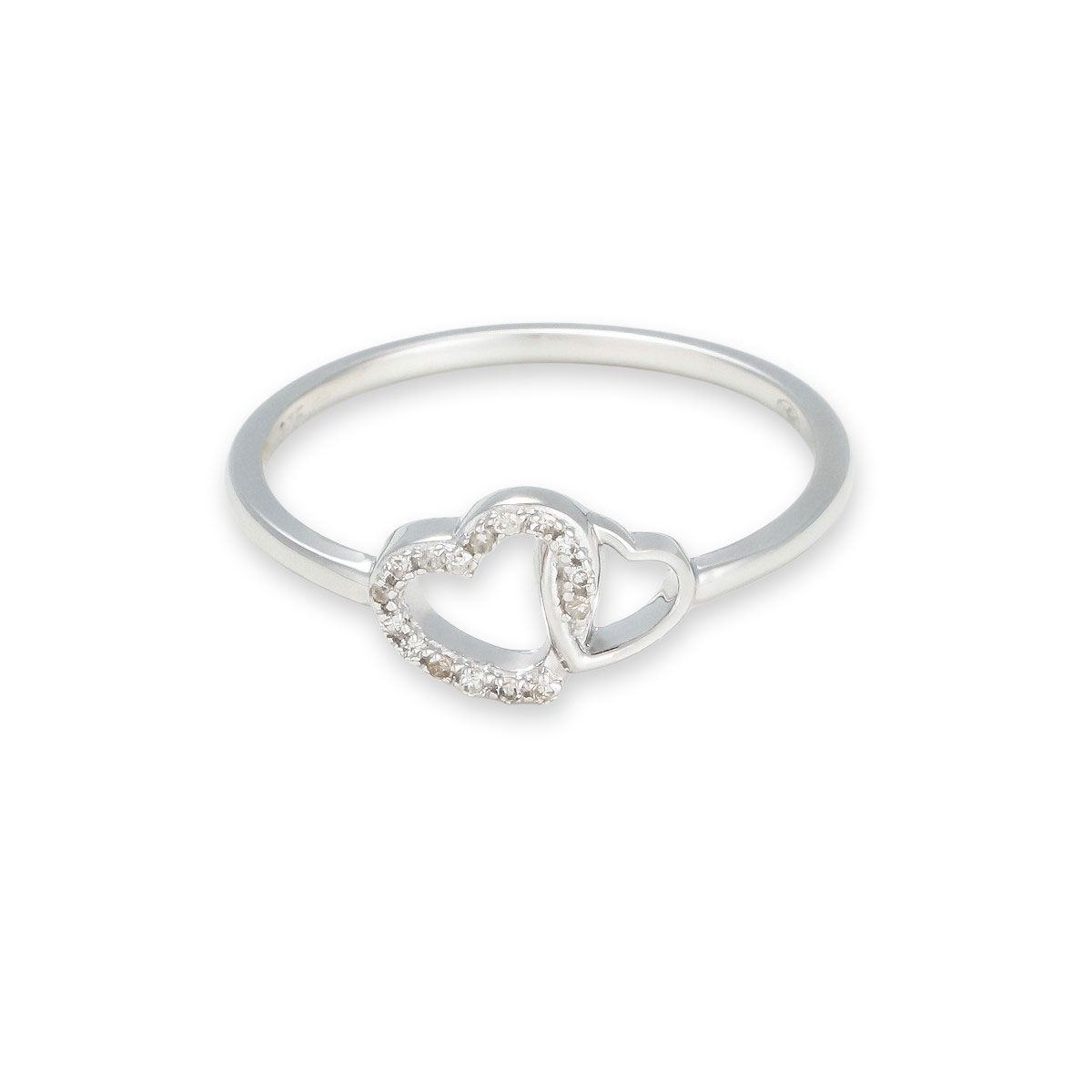 Bague " Éléonore" Or blanc et Diamant