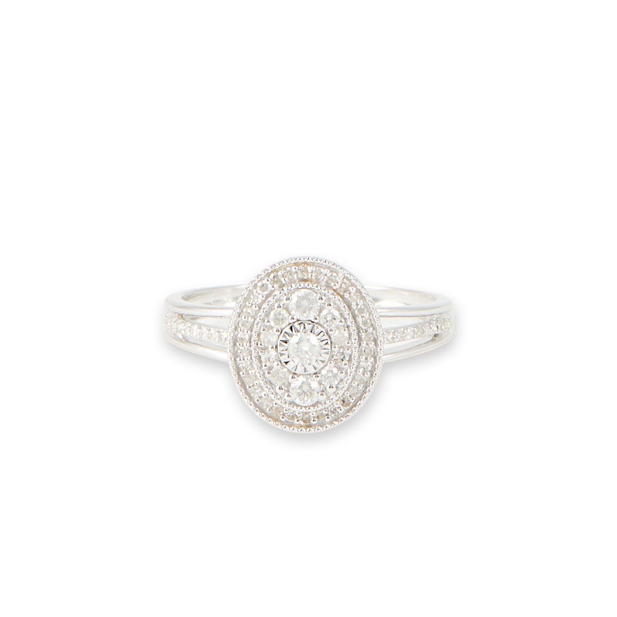 Bague " Anouk" Or blanc et Diamant Bague " Anouk" Or blanc et Diamant